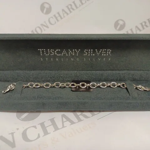 TUSCANY SILVER CHAIN LINK BRACELET