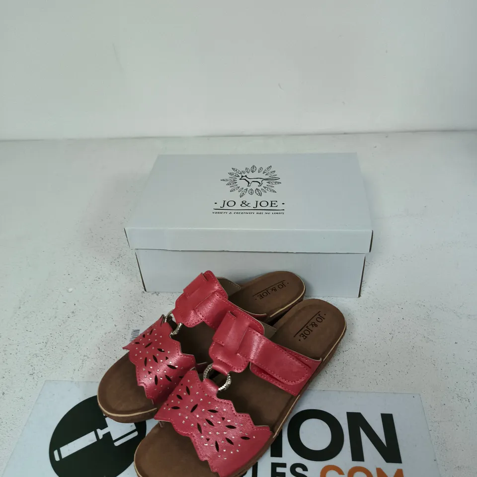 JO & JOE WOMEN'S SANDALS – GIBRALTAR, RED, UK 6 (BOXED)