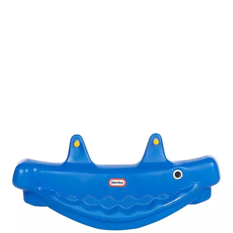BOXED LITTLE TIKES WHALE TEETER TOTTER - BLUE - COLLECTION ONLY (1 BOX)
