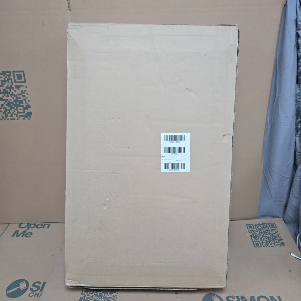 BOXED MURCIA 2 DRAWER BEDSIDE - OATMEAL