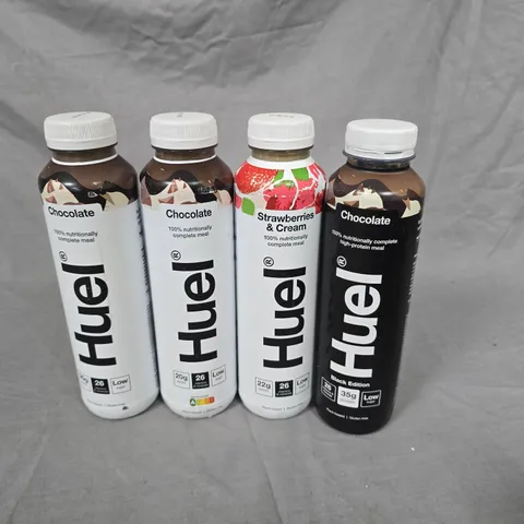 LOT OF 10 ASSORTED HUEL 500ML NUTRITION DRINKS - VARIOUS FLAVOURS