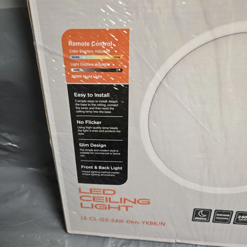 LED CEILING LIGHT 24W DIM – MODEL LS-CL-G2-24W-DIM-YKBK/N