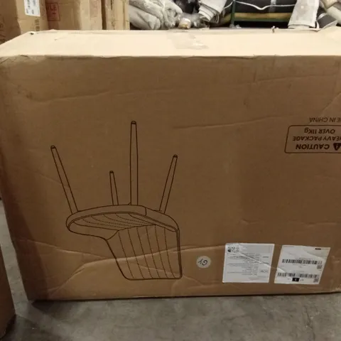 BOXED SET OF 2 DINING CHAIRS - GREY (1 BOX)