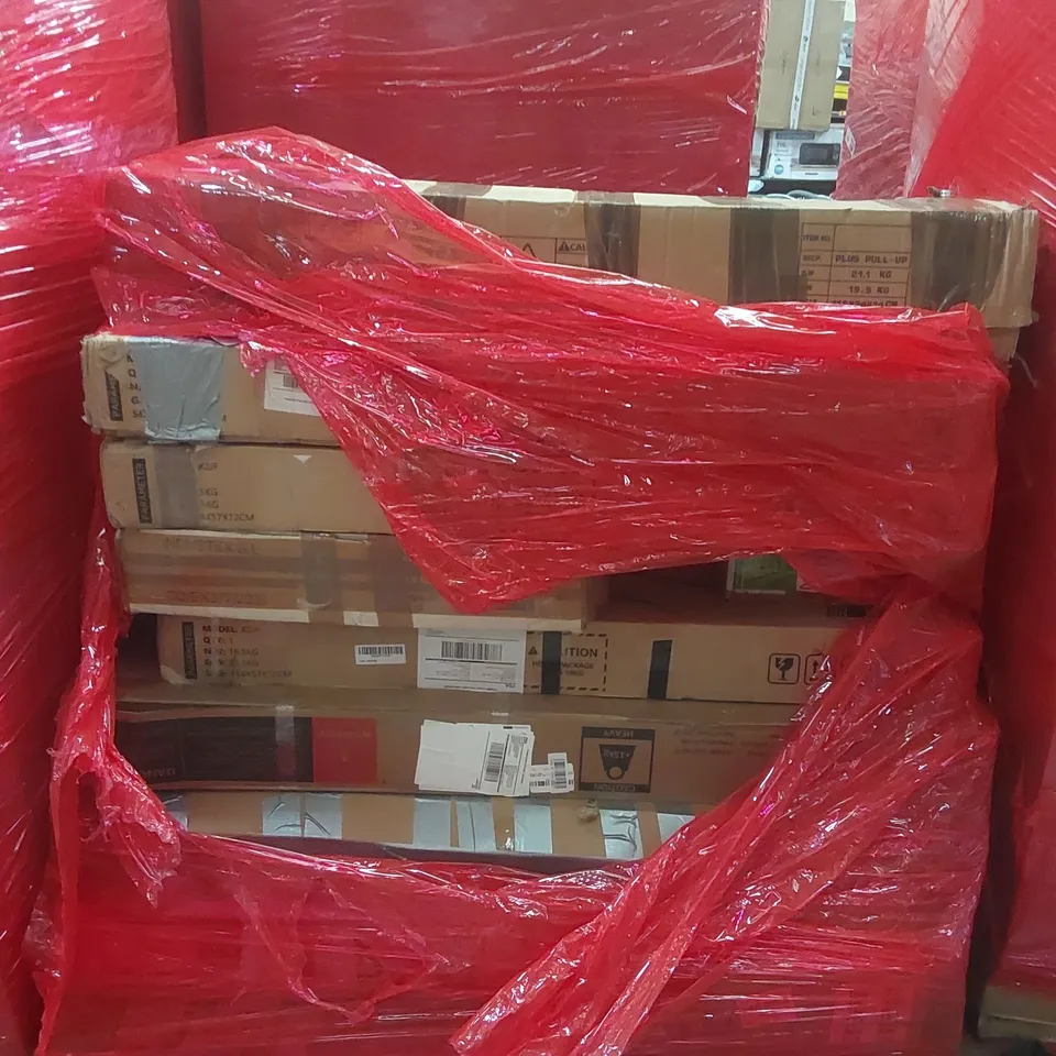 PALLET CONTAINING A VERY LARGE QUANTITY OF ASSORTED ITEMS INCLUDING: PARAMETER X2JF WALKING PAD TREADMILLS ECT