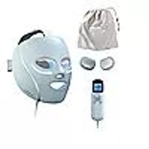 OUTLET SHARK CRYOGLOW BLUE FROST LED MASK WITH CHARGING STAND