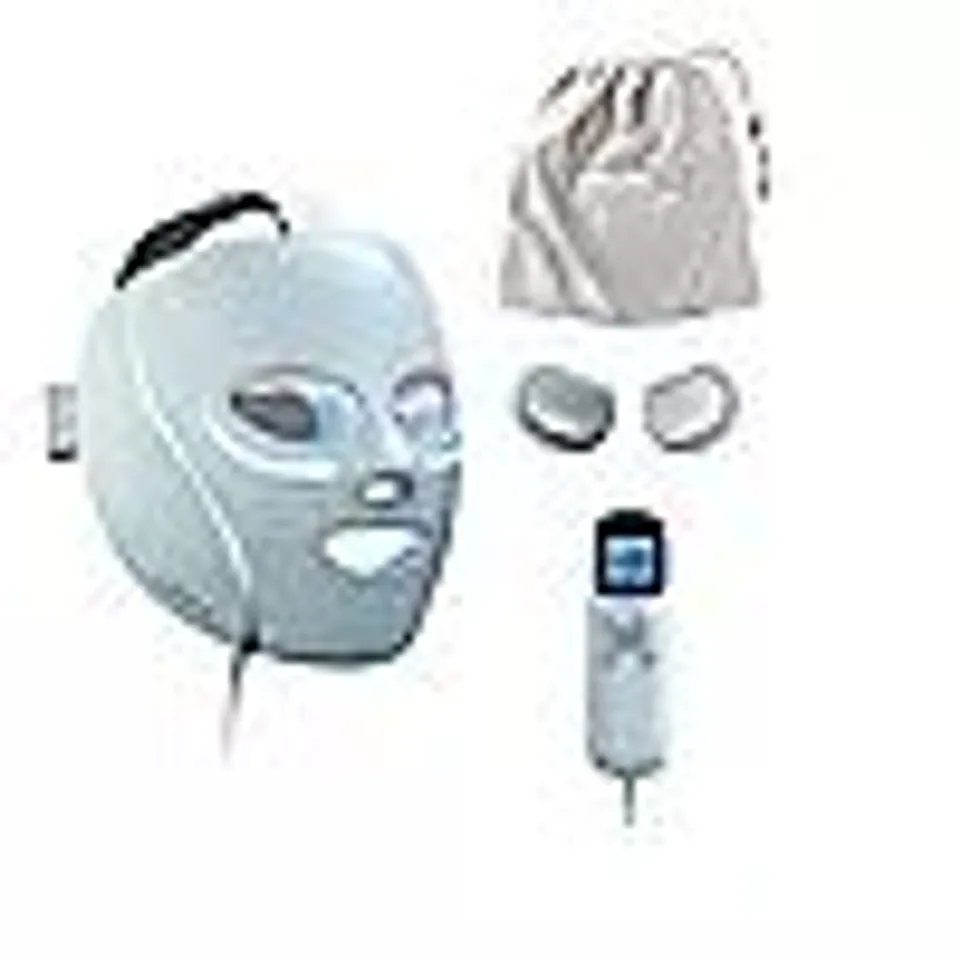OUTLET SHARK CRYOGLOW BLUE FROST LED MASK WITH CHARGING STAND