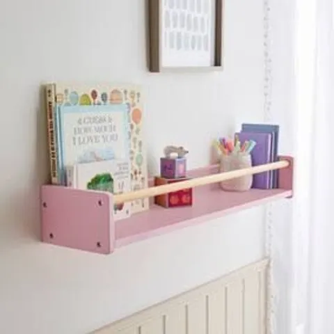 BOXED KIDS PIPPA WALL BOOKSHELF - PINK (1 BOX)