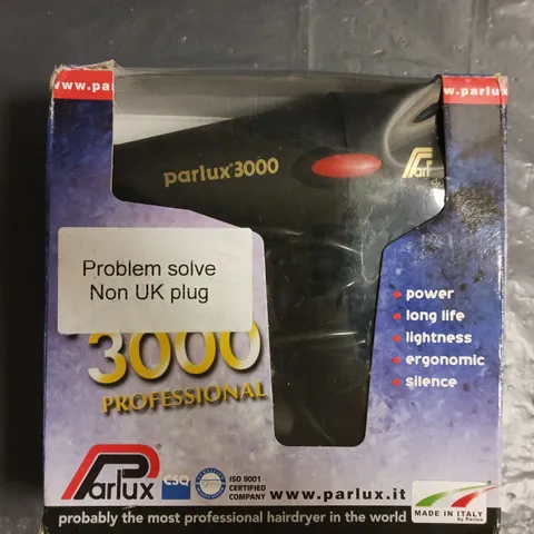 BOXED PARLUX 3000 PROFESSIONAL HAIRDRYER