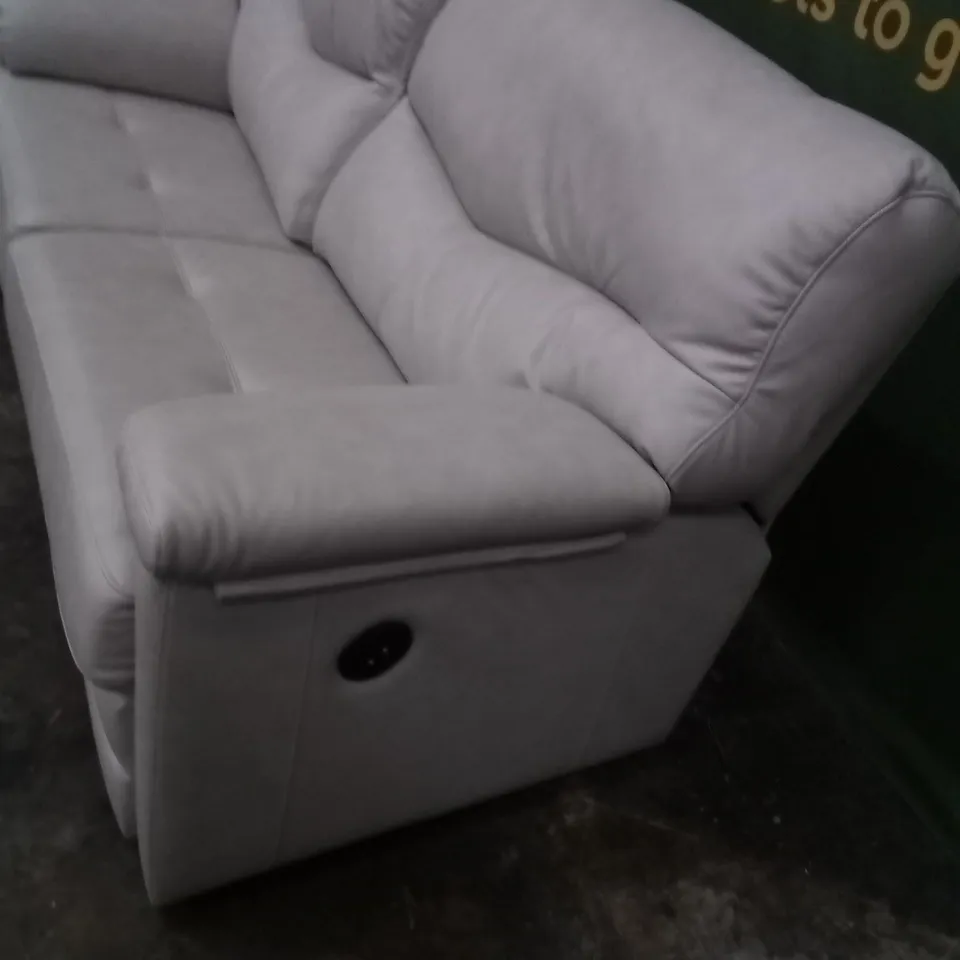 DESIGNER G PLAN MADE STRATFORD REGENT DOVE ELECTRIC RECLINING 3 SEATER SOFA