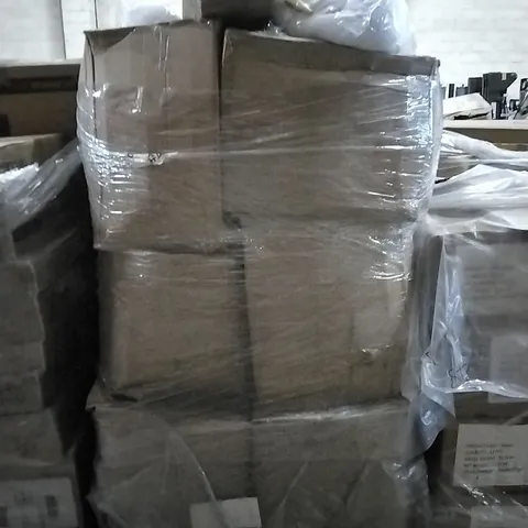 PALLET OF HOUSEHOLD ITEMS TO INCLUDE Swan pillow - white, Swan pillow - pink, laundry hamper and other assorted items 
