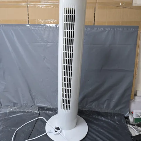 DAEWOO 32 INCH SLIM TOWER FAN IN WHITE - COLLECTION ONLY