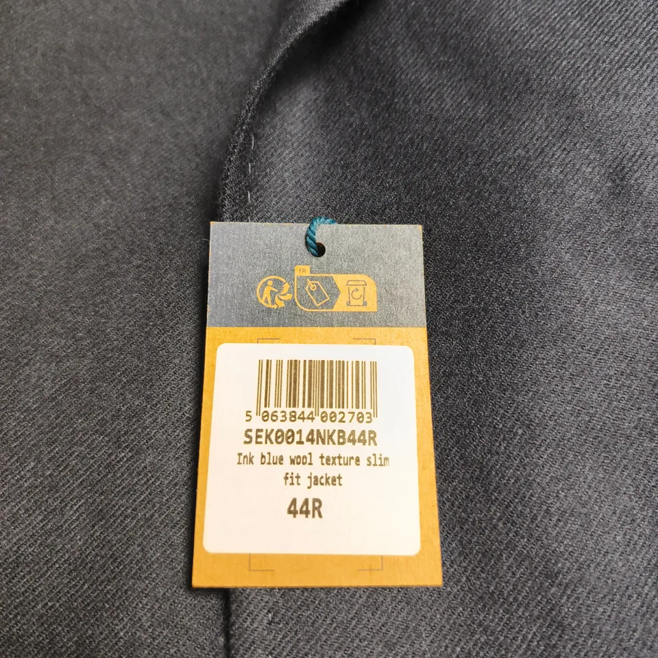 CHARLES TYRWHITT NAVY WOOL SLIM FIT JACKET – UK 44R