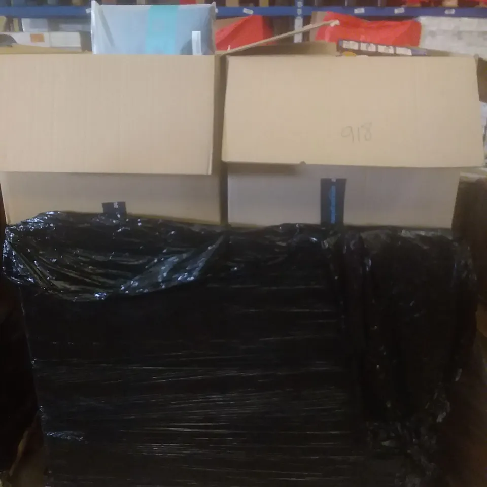 PALLET OF ASSORTED ITEMS INCLUDING SCREEN PROTECTOR, WIRELESS CHARGER, SLIDING SOICE STORAGE RACK, CABINET HANDLE, MAGNETIC SCREEN DOOR
