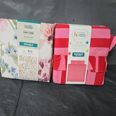 BOX OF APPROXIMATELY 10 ASSORTED BEDDING ITEMS IN VARIOUS STYLES, SIZES, AND COLOURS TO INCLUDE DUVET SETS AND PILLOWCASES, ETC - COLLECTION ONLY