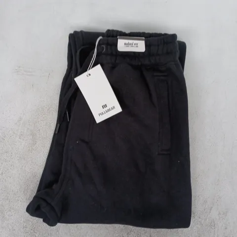 PULL & BEAR BAGGY FIT SWEATPANTS IN BLACK SIZE XS