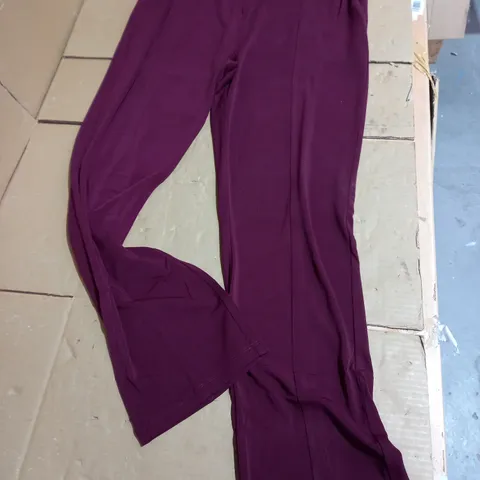 NINA LEONARD LOUNGE TROUSERS DEEP WINE UK LARGE
