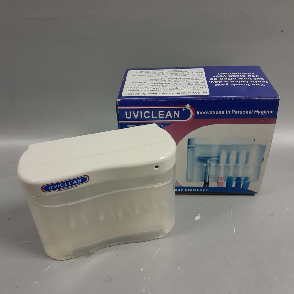 BOXED UVICLEAN TOOTHBRUSH & RAZOR STERILISER 