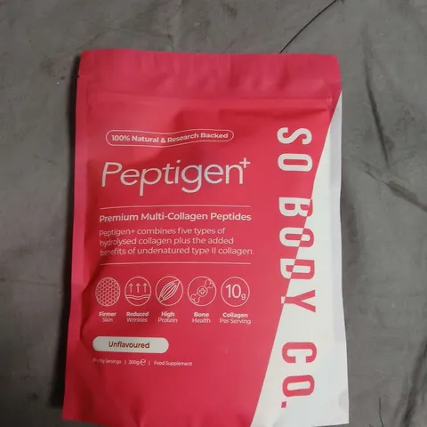 SO BODY CO PEPTIGEN MULTI COLLAGEN PEPTIDES - UNFLAVOURED - 300G