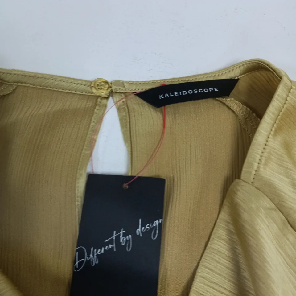 KALEIDOSCOPE CHARTREUSE BLOUSE – UK 14 – WOMEN'S TOP