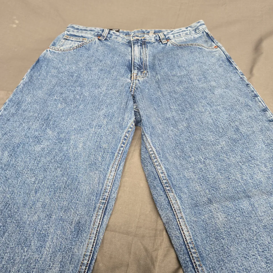 MONKL HIGH WAIST STRAIGHT LEG DENIM JEANS - EUR 31