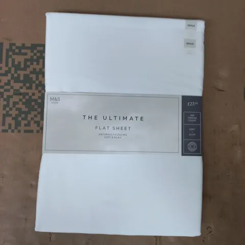 THE ULTIMATE NATURALLY COOLING SOFT & SILKY FLAT SHEET IN WHITE - SINGLE