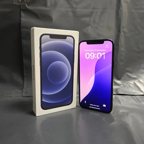 BOXED APPLE IPHONE 12 IN MIDNIGHT BLUE