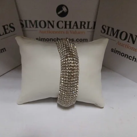 MALIKA CRYSTAL CUFF BRACELET