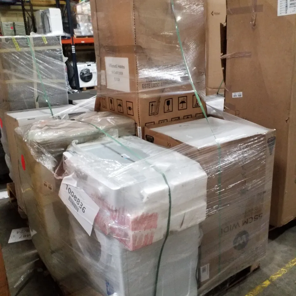 PALLET OF APPROXIMATELY 4 UNPROCESSED RAW RETURN WHITE GOODS TO INCLUDE