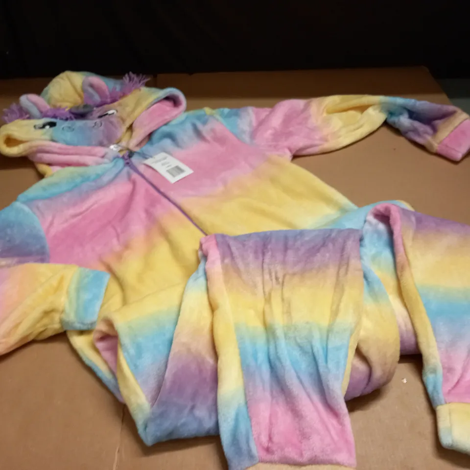 SLUMBER HUT LADIES MULTI UNICORN ONSIE - UK 8-10