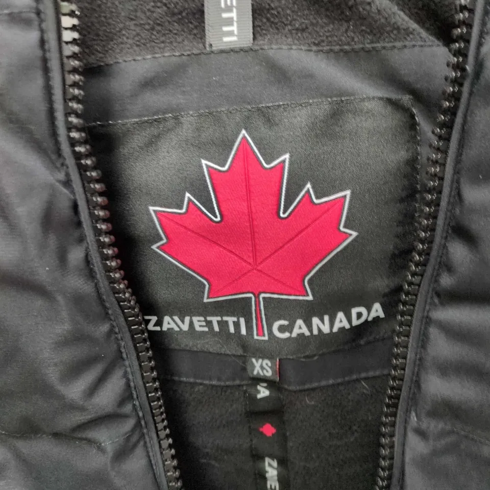 ZAVETTI CANADA HOODED PUFFER JACKET – BLACK, XS