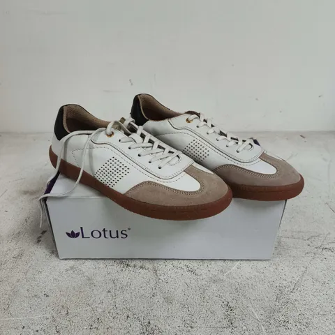 LOTUS FRAPPORTA ULS574 ECRU WOMEN'S TRAINERS – BOXED UK7