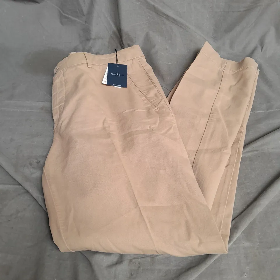 HACKETT TRICOTINE TROUSERS IN MALT BEIGE SIZE 34R
