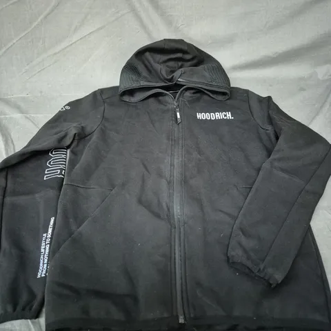 HOODRICH ZIP HOODIE – BLACK, MEDIUM