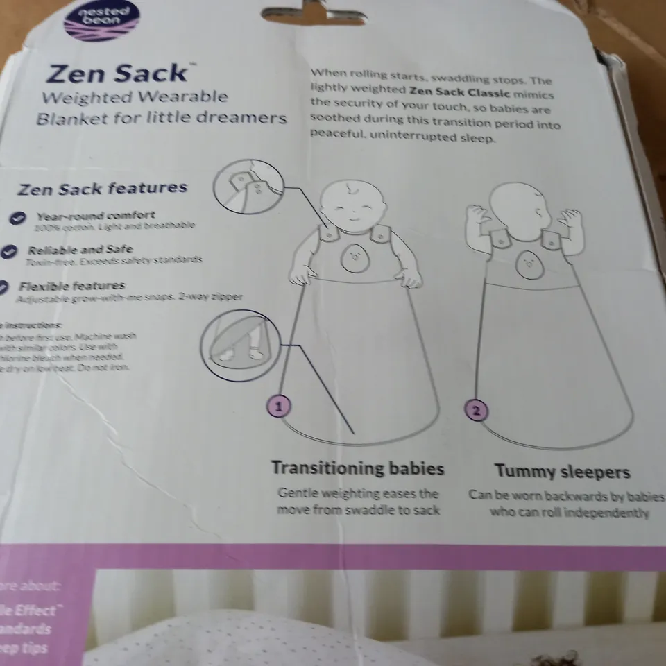 BOXED ZEN SACK WEARABLE BLANKET - WHITE