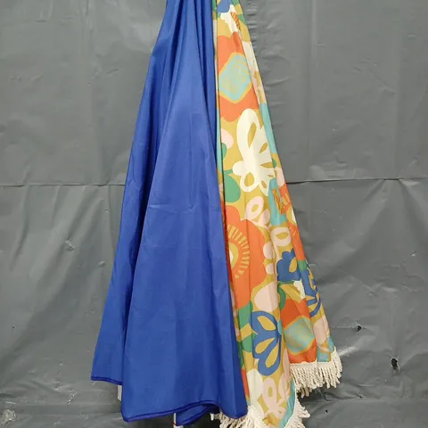 LOT OF 2 ASSORTED PARASOLS - COLLECTION ONLY