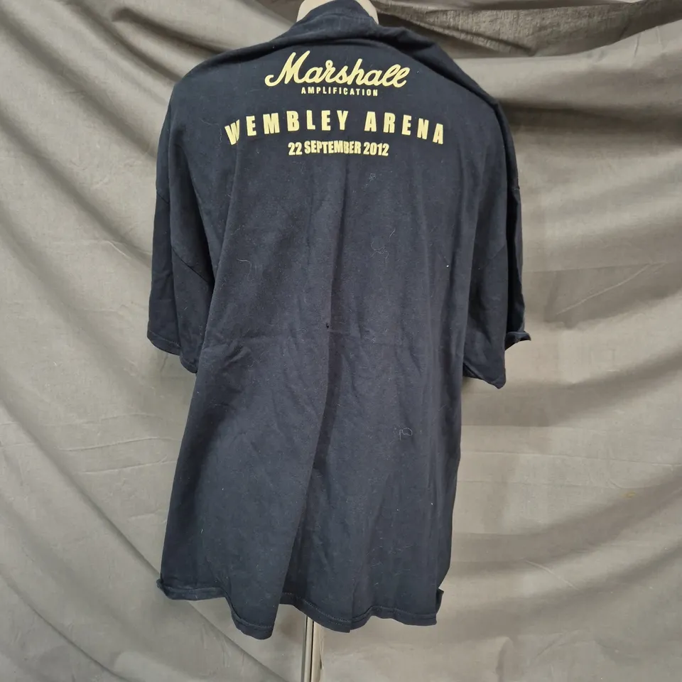 MARSHALL AMPLIFICATION WEMBLEY ARENA T-SHIRT, 22 SEPTEMBER 2012 – NAVY