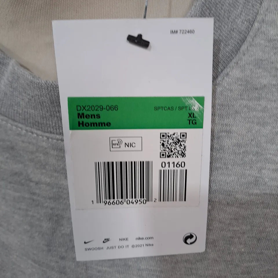 NIKE MENS GREY CREW JUMPER - XL