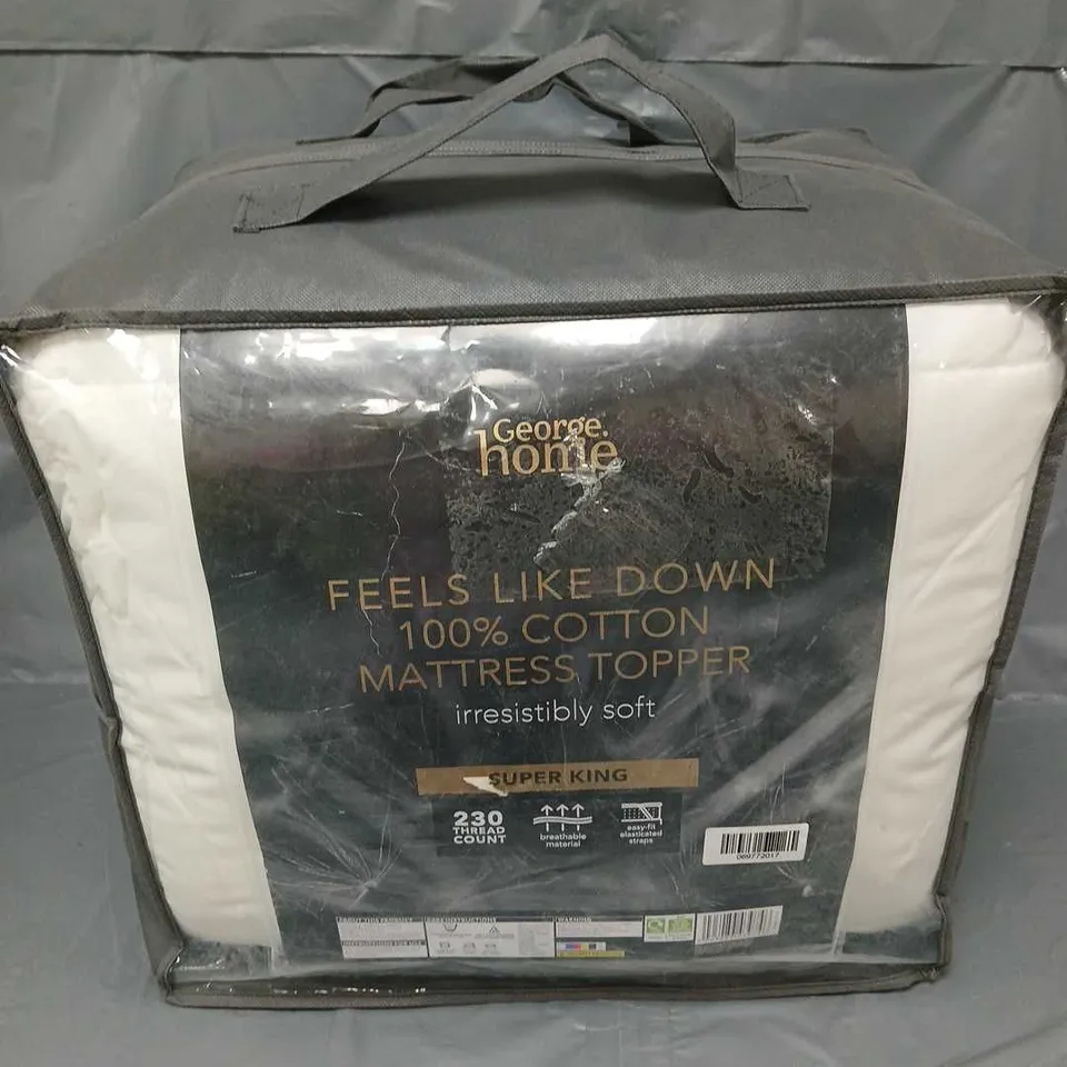 HOME MATTRESS TOPPER SUPER KING