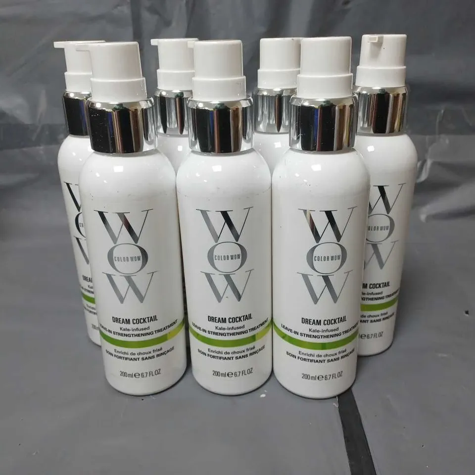 LOT OF 7 COLOR WOW DREAM COCKTAIL LEAVE-IN STRENGTHENING TREATMENT