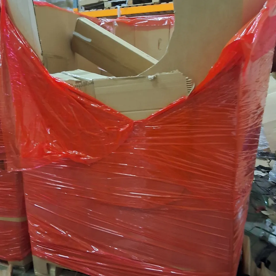 PALLET OF ASSORTED HOUSEHOLD GOODS AND PRODUCTS TO INCLUDE;FLOATING SHELVES,LED LIGHT,TV ACCESSORIES