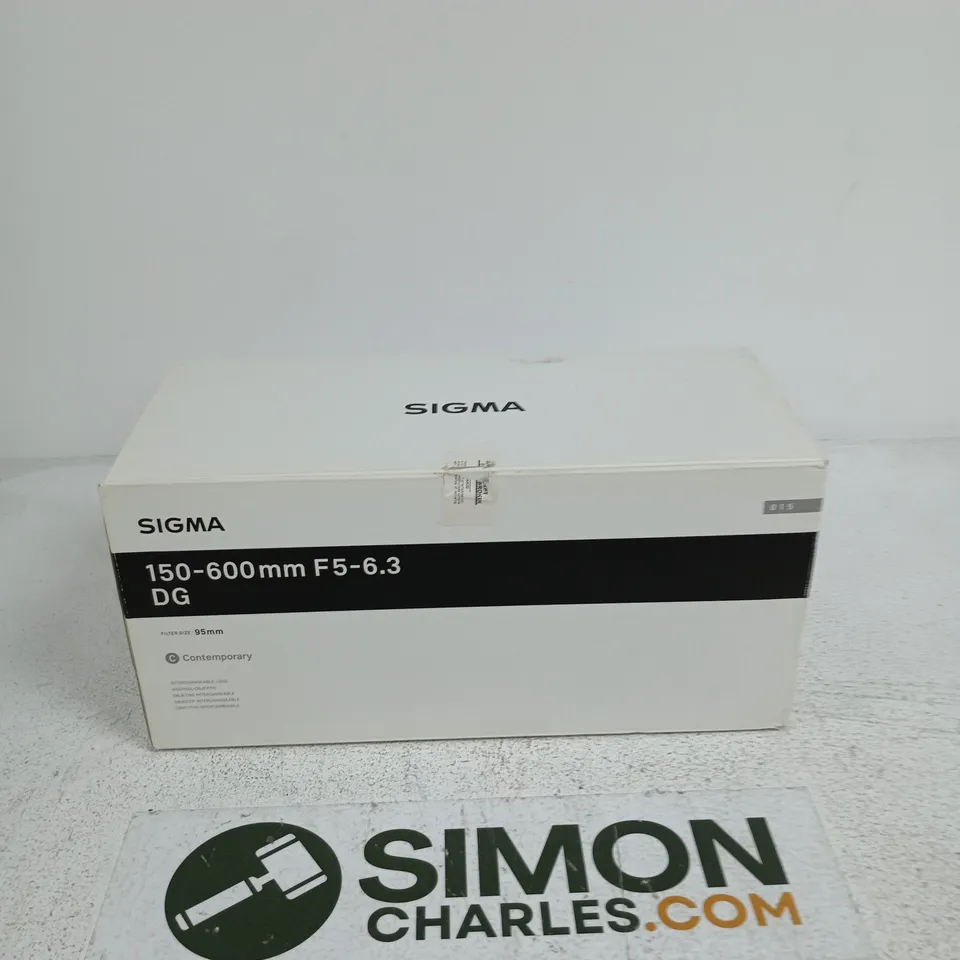 SIGMA 150-600MM F/5-6.3 DG TELEPHOTO ZOOM LENS (BOXED)