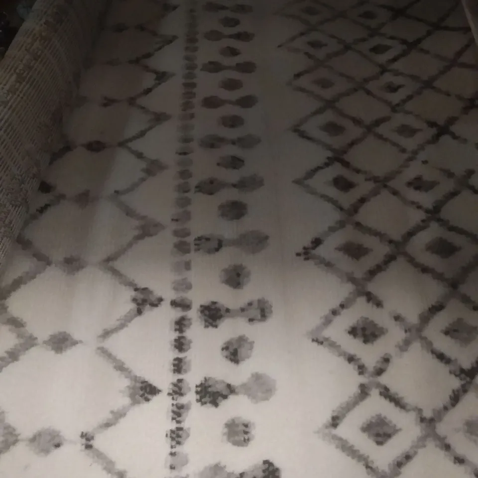 CONNIE GREY/WHITE RUG CEREK 4'X6'