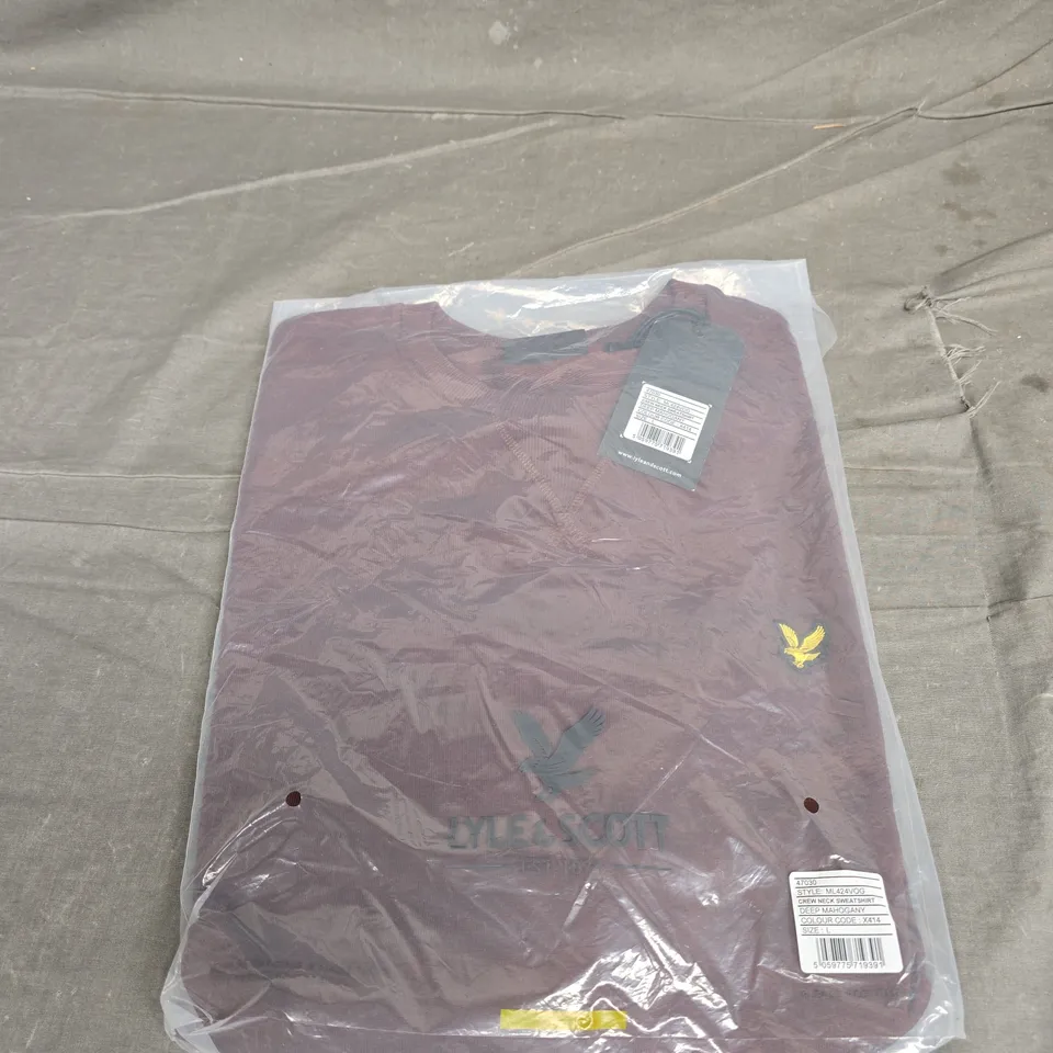 LYLE & SCOTT CREW NECK SWEATSHIRT SIZE L