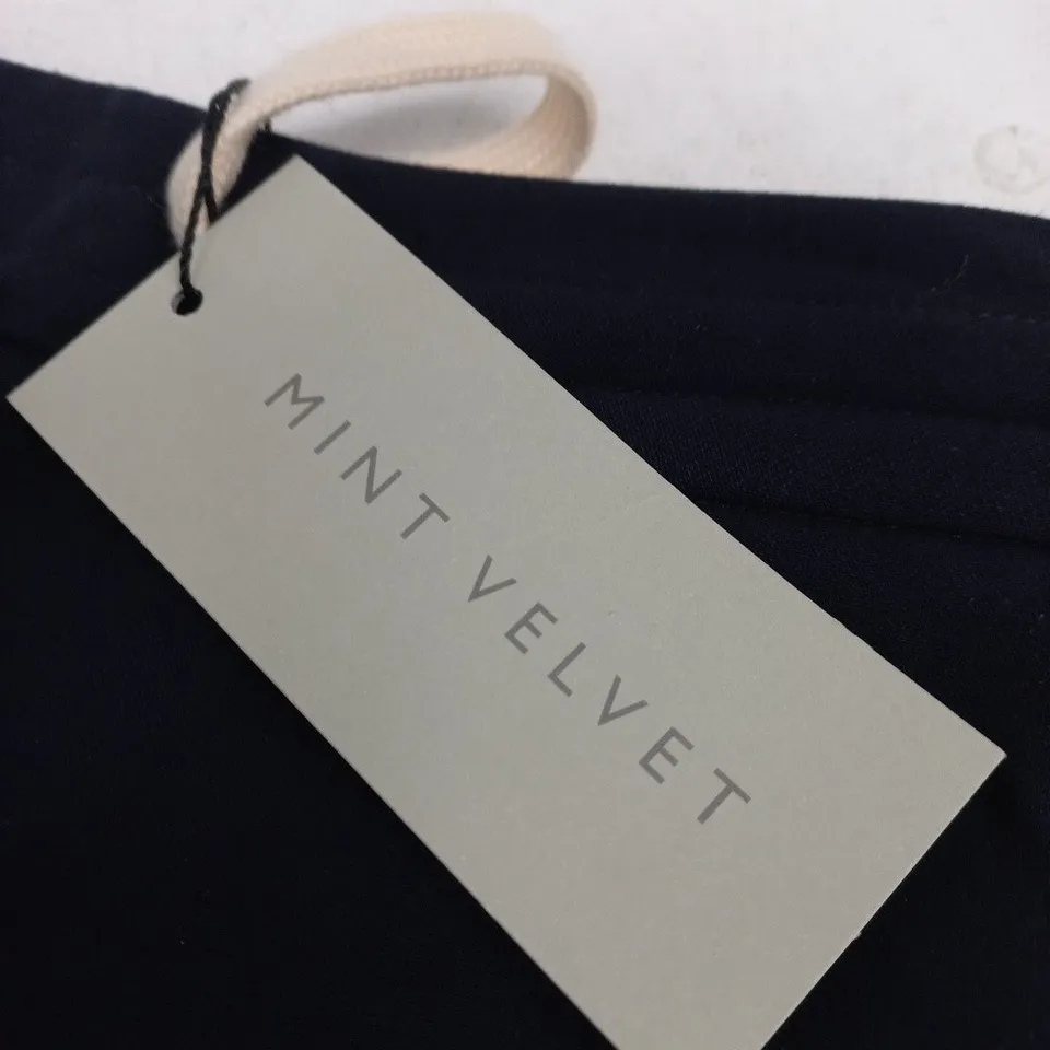 MINT VELVET NAVY BLUE SIDE STRIPE TROUSERS, XS LONG – WOMEN