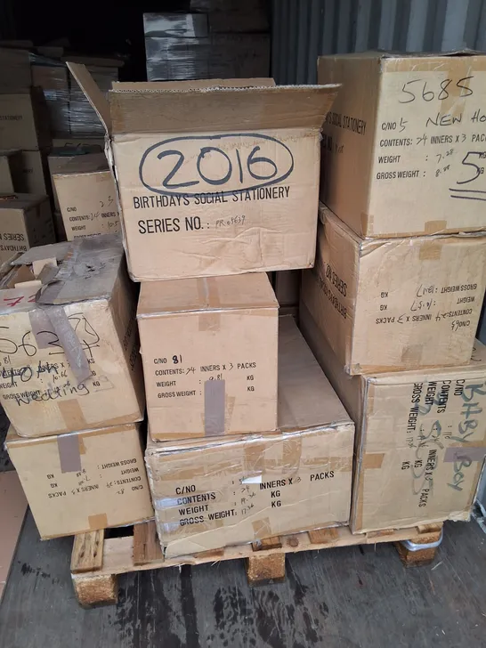 Lot 2024: PALLET CONTAINING 18 MULTI-PACK BOXES OF ASSORTED EVENT ...