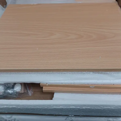 BOXED HAPPYHOME 2-DRAWER BEDSIDE TABLE BROWN/WHITE PINE WOOD