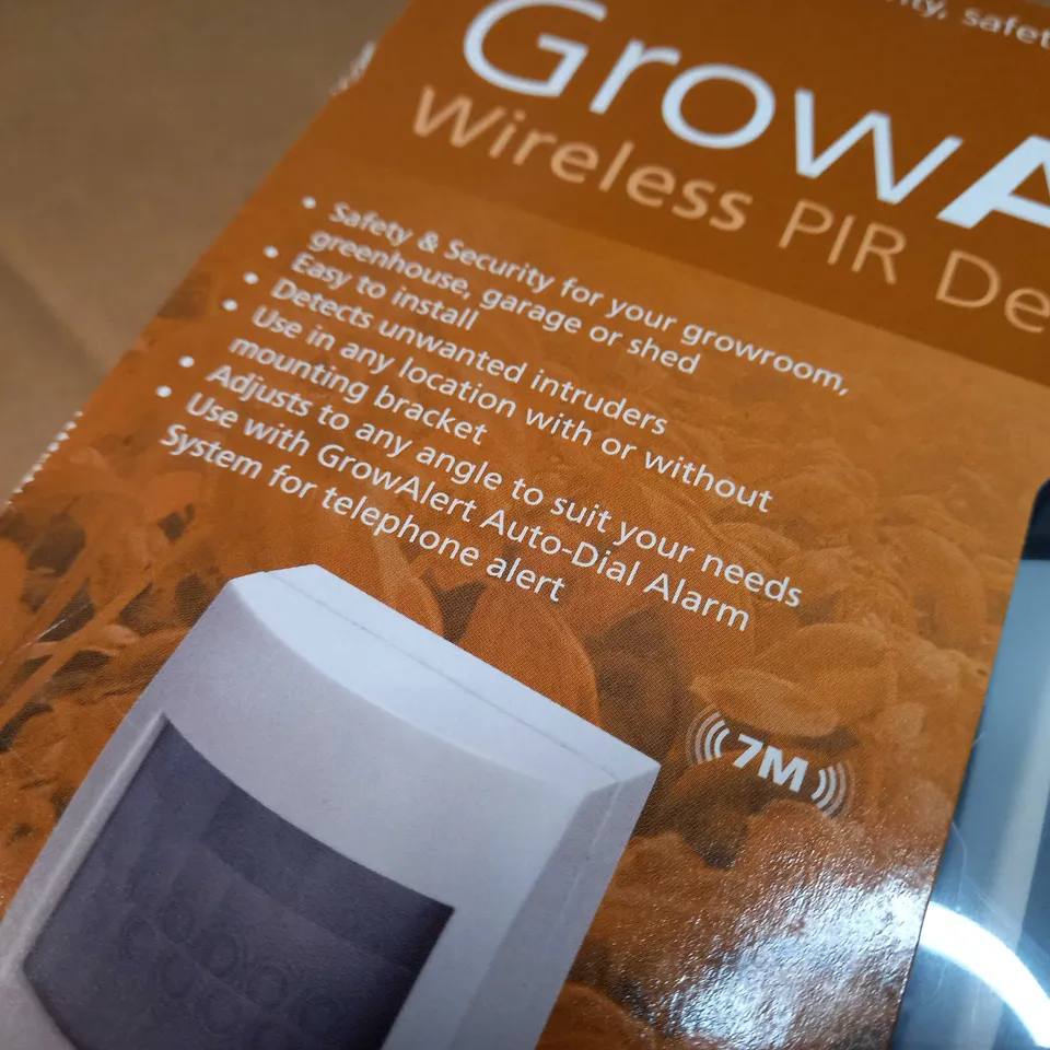 BOXED GROWALERT WIRELESS PIR DETECTOR