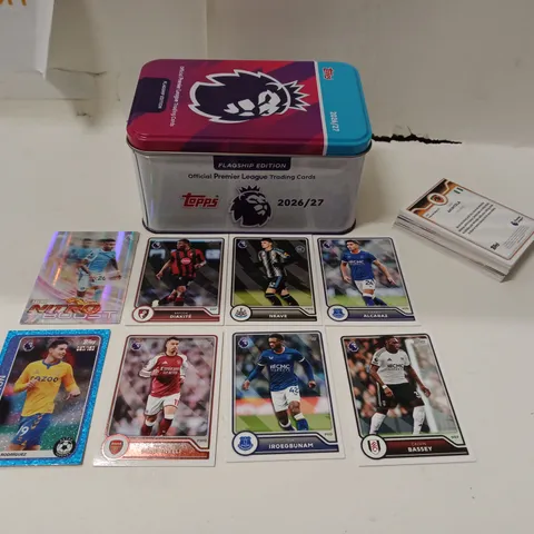 PREMIER LEAGUE TRADING CARDS TIN WITH ASSORTMENT OF CARDS (TOPPS 2026/27)