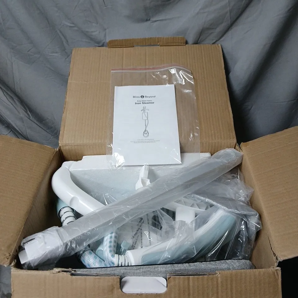 BLISS AND BEYOND EASY GLIDE FABRIC IRON STEAMER BOXED