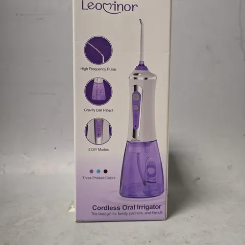 BOXED LEOMINOR CORDLESS ORAL IRRIGATOR